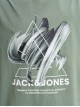 Чоловіча футболка з принтом Jack Jones зеленого кольору