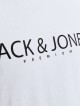 Чоловіча футболка з лого принтом Jack Jones у яскравому білому кольорі