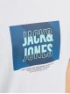 Чоловіча біла футболка з принтом Jack Jones в стилі Regular Fit