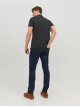 Чоловіча чорна футболка поло Slim Fit від Jack Jones