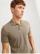 Чоловіча поло Jack Jones коричневого кольору Slim Fit