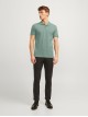 Чоловіче поло Jack Jones в зеленому кольорі Slim Fit