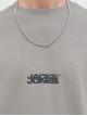 Чоловічі сірі футболки Jack & Jones з принтом, стандартний крій