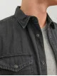 Чоловіча сіря джинсова сорочка з довгим рукавом Jack Jones Slim