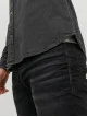 Чоловіча сіря джинсова сорочка з довгим рукавом Jack Jones Slim